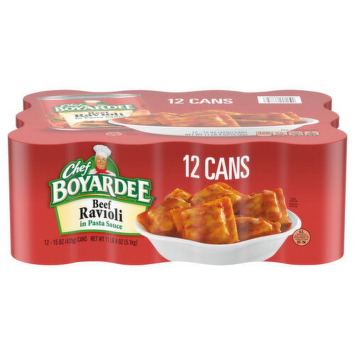 Chef Boyardee Beef Ravioli in Pasta Sauce