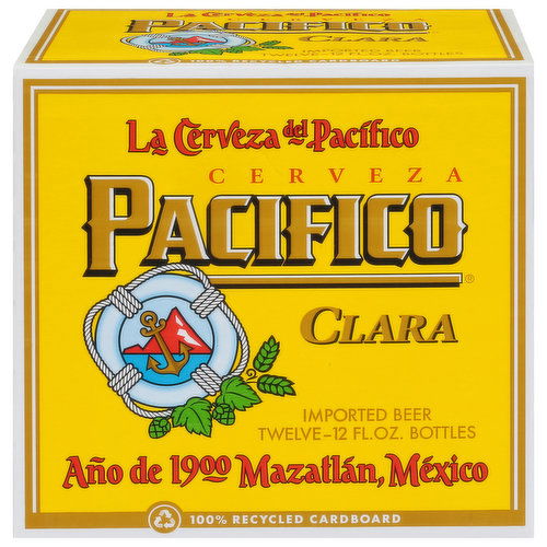 Pacifico Beer, Imported, Clara