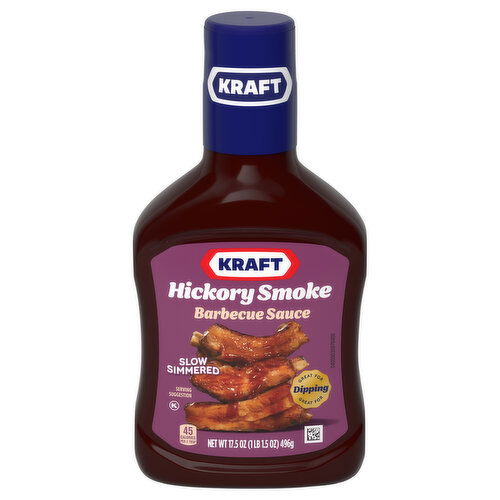 Kraft Barbecue Sauce, Hickory Smoke, Slow-Simmered