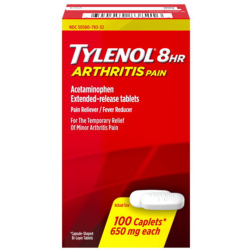 Tylenol Caplets 8 Hr 650 mg Arthritis Pain Image 1 of 5