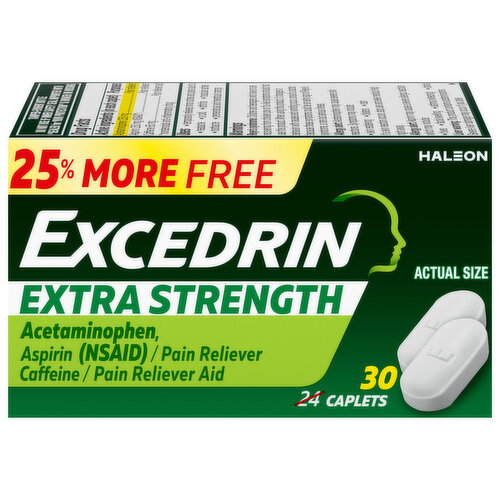 EXcedrin Extra Strength Caplets Image 1 of 5