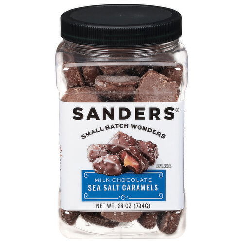 Sanders Sea Salt Caramels, Milk Chocolate