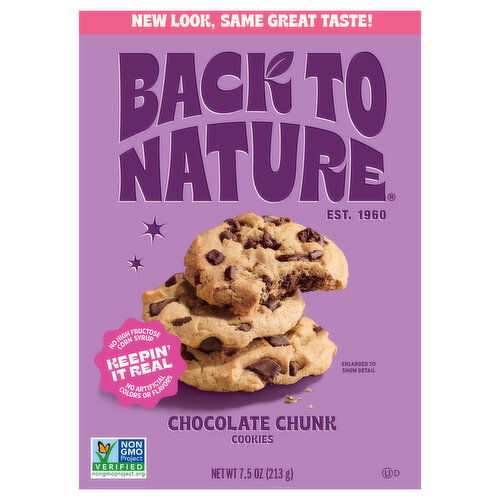 Back To Nature Cookies Chocolate Chunk