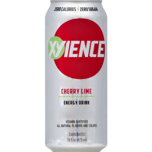 Xyience Energy Drink, Carbonated, Cherry Lime