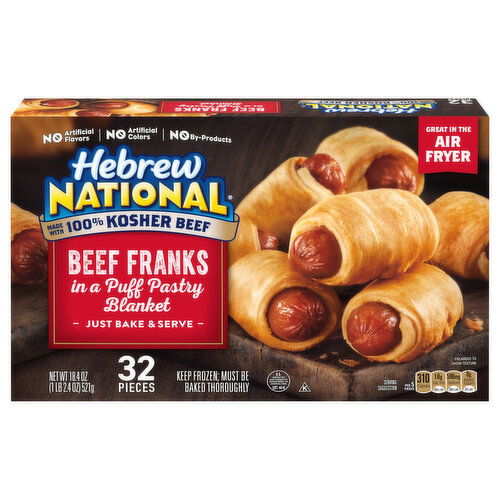 Hebrew National Beef Franks, in a Puff Pastry Blanket