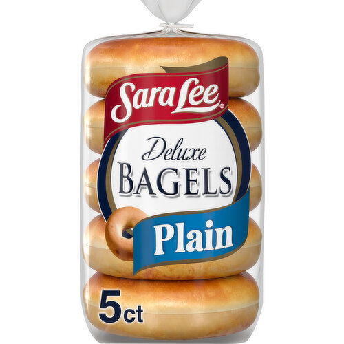 Sara Lee Plain Bagels, 5 count, 15 oz