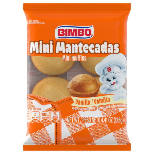 Bimbo Muffins, Vanilla, Mini