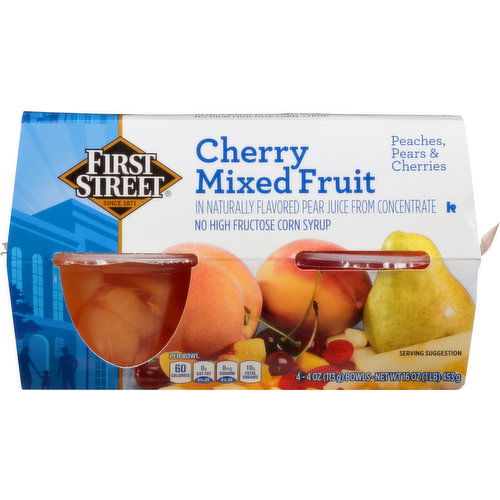 First Street Mixed Fruit, Cherry