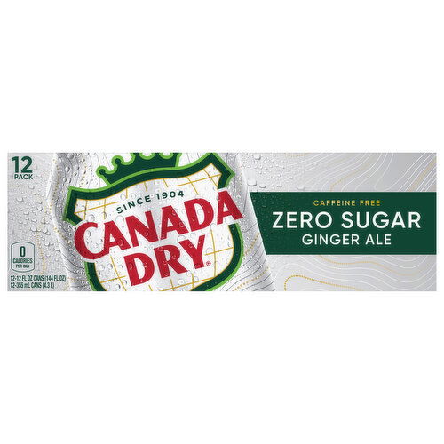 Canada Dry Ginger Ale, Zero Sugar