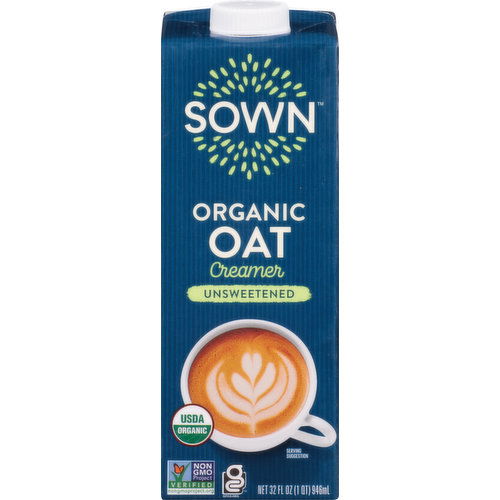 Sown Oat Creamer, Organic, Unsweetened