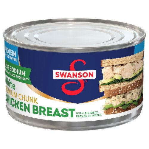 Swanson Premium White Chicken Less Sodium