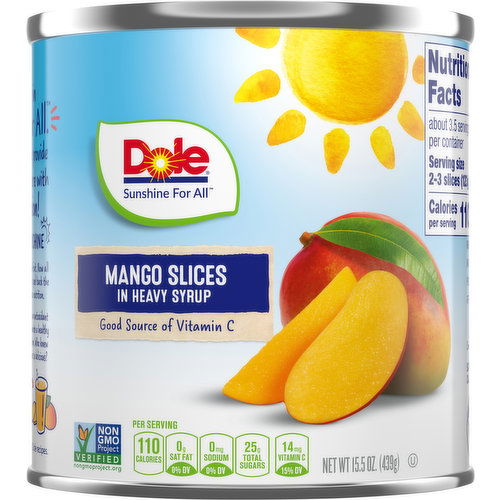 Canned Mango Slices,Dole