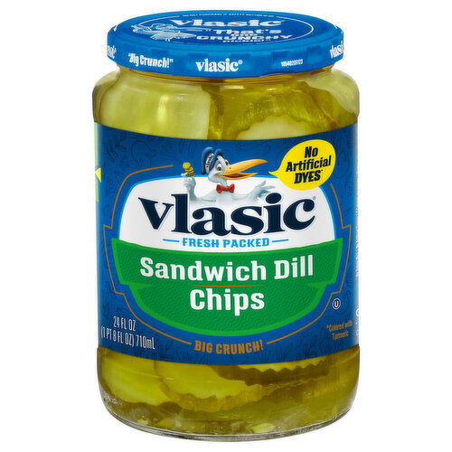 Vlasic Sandwich Dill Chips Pickles