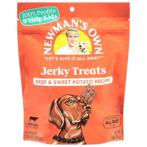 Newmns Own Jerky treats Beef Swt Potato Image 1 of 5