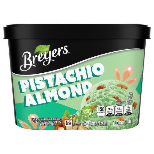 Breyers Frozen Dairy Dessert, Pistachio Almond