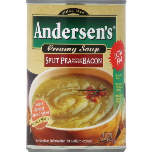 Andersen's Soup, Creamy, Split Pea, Flavored with Real Bacon