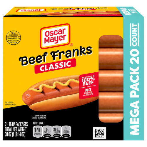Oscar Mayer Classic Beef Franks Mega Pack