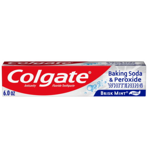 Colgate Whitening Toothpaste, Brisk Mint