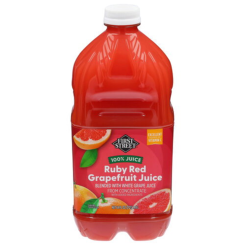 First Street Ruby Red Grapefruit 100% Juice Image 1 of 6