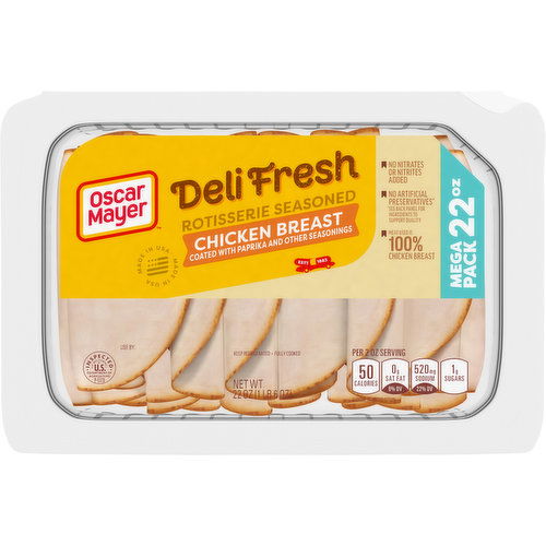 Oscar Mayer Chicken Breast, Rotisserie Seasoned, Mega Pack