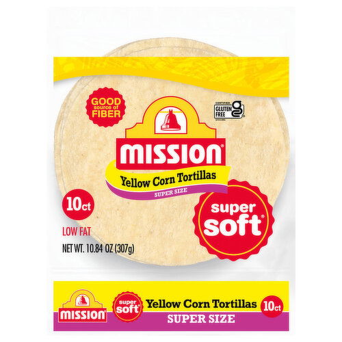 Mission Super Soft Yellow Super Size Corn Tortillas