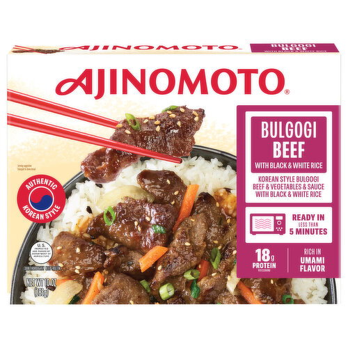 Ajinomoto Authentic Korean Style Bulgogi Beef with Black & White Rice Image 1 of 6
