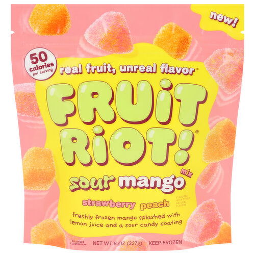 Fruit Riot! Strawberry/Peach Sour Mango Mix