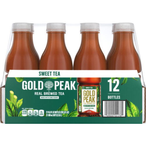 Gold Peak Gold Peak Sweetened Black Tea Bottles, 16.9 fl oz, 12 Pack