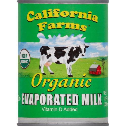 California Farms Evaporated Milk, Organic