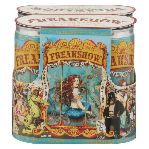 Freakshow Chardonnay, Lodi, 2021, 4 Pack Image 1 of 4