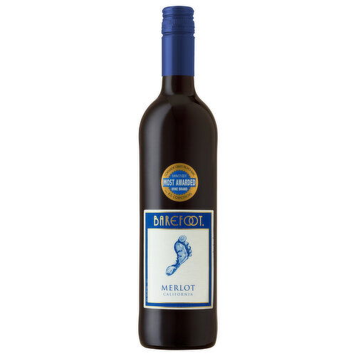 Barefoot Merlot Red Wine 750ml