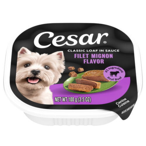 Cesar Classic Loaf in Sauce Filet Mignon Flavor Canine Cuisine