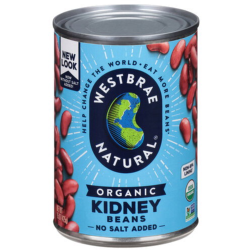 Westbrae Natural Organic No Salt Added Kidney Beans Image 1 of 6
