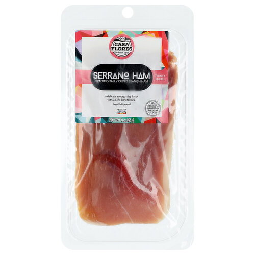 Casa Flores Thinly Sliced Serrano Ham Image 1 of 6