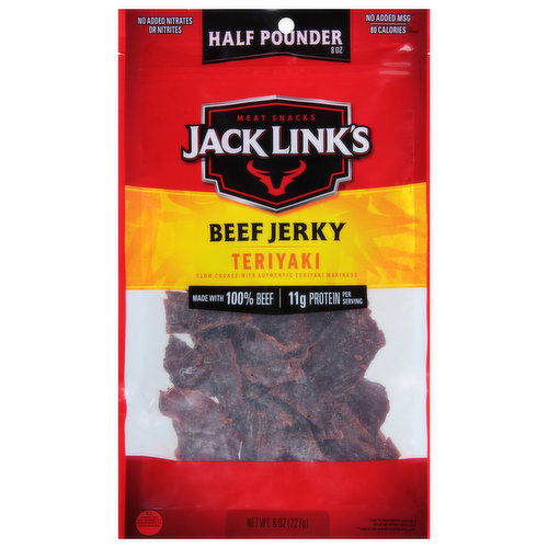 Jack Link's Beef Jerky, Teriyaki, Half Pounder