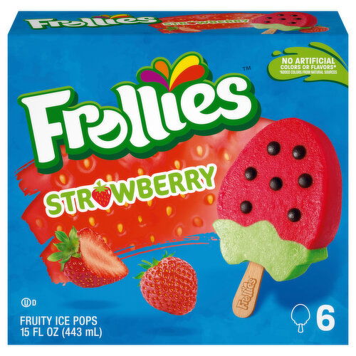 Frollies Fruity Ice Pops Strawberry