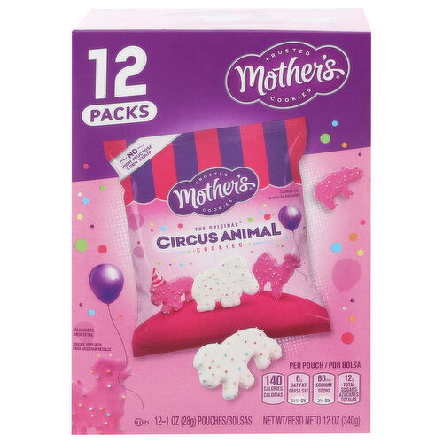 Mother's Cookies, Circus Animal, The Original, 12 Packs