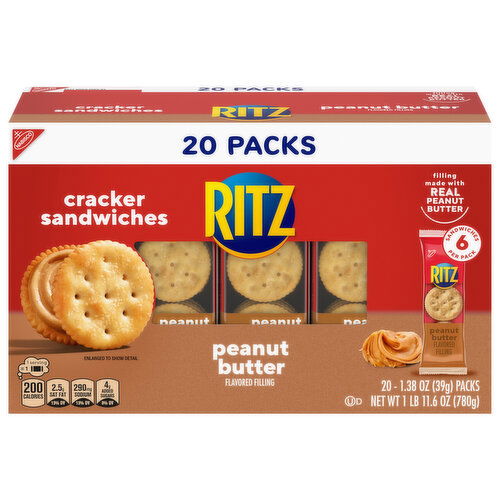Ritz Peanut Butter Cracker Sandwiches
