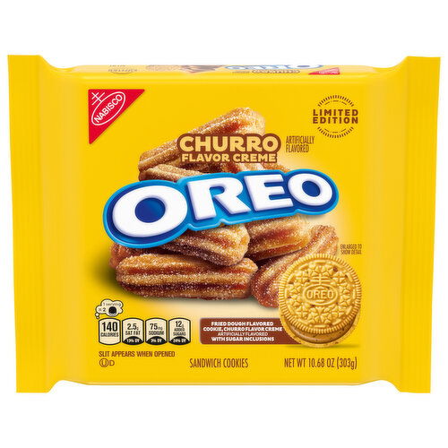 Oreo Sandwich Cookies, Churro Flavored Creme