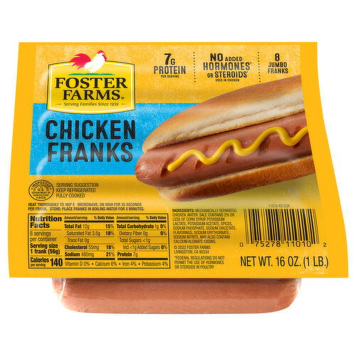 Foster Farms Franks, Chicken