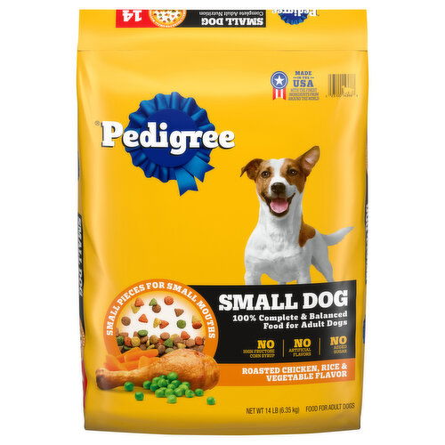 Pedigree Dog Food, Roasted Chicken, Rice & Vegetable Flavor, Small Dog