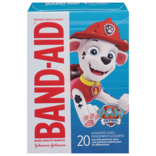 Band-Aid Adhesive Bandages, Paw Patrol, Assorted Sizes