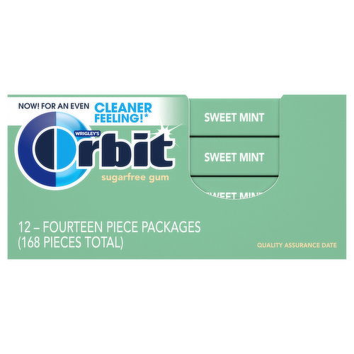 Orbit Gums, Sugar Free, Sweet Mint