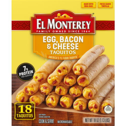 El Monterey Taquitos, Egg Bacon & Cheese Breakfast