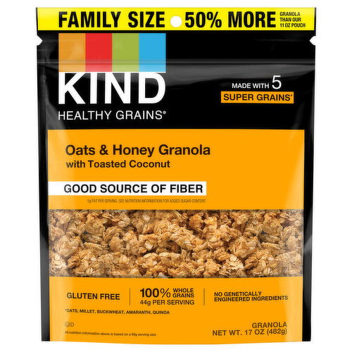 Kind Granola, Oats & Honey, Family Size