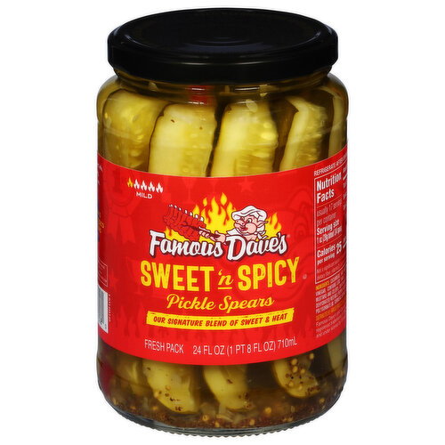 Famous Dave's Mild Sweet 'n Spicy Pickle Spears