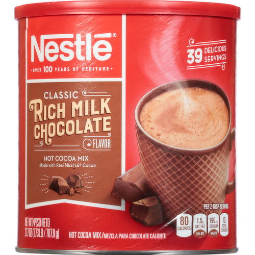 Nestle Hot Cocoa Mix, Rich Milk Chocolate Flavor, Classic