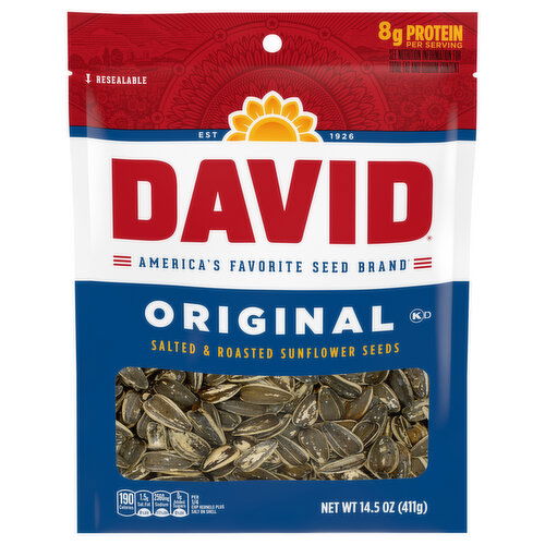 David Salted & Roasted Original Sunflower Seeds