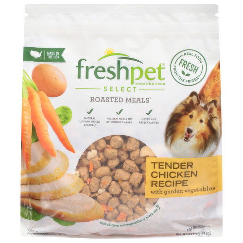 Freshpet Select Dog Food, Tender Chicken Recipe, Roasted Meals