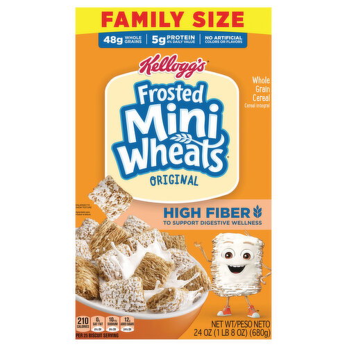 Frosted Mini-Wheats High Fiber Original Cereal Family Size Image 1 of 6